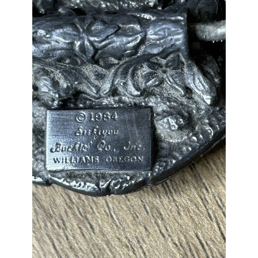North to Alaska Belt Buckle Dog Sled Prospector Vintage 1984 Siskiyou